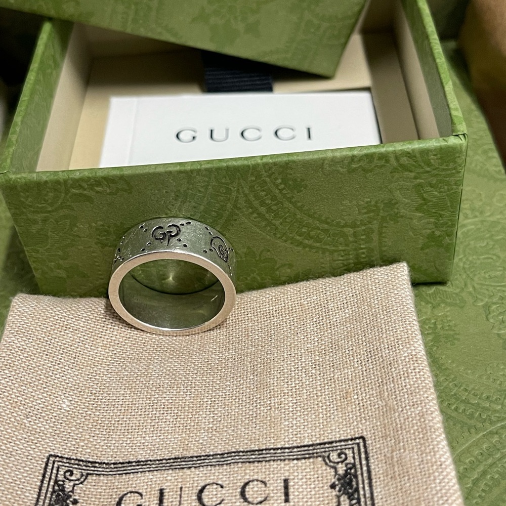Authentic Gucci Ring complete set size 19 - Picture 2 of 12
